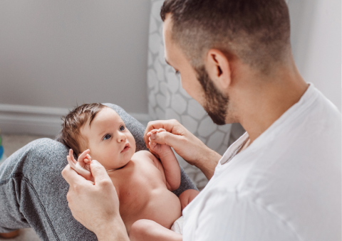 father and infant